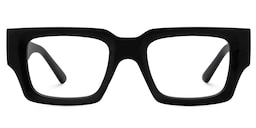 Garza Rectangle Black Glasses0