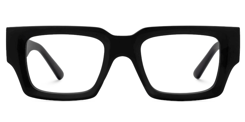 Garza Rectangle Black Glasses