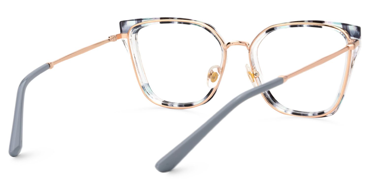 Martins TR90 Rectangle Blue Frame Glasses | Zeelool3