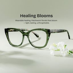 Maple Green Butterfly Glasses0