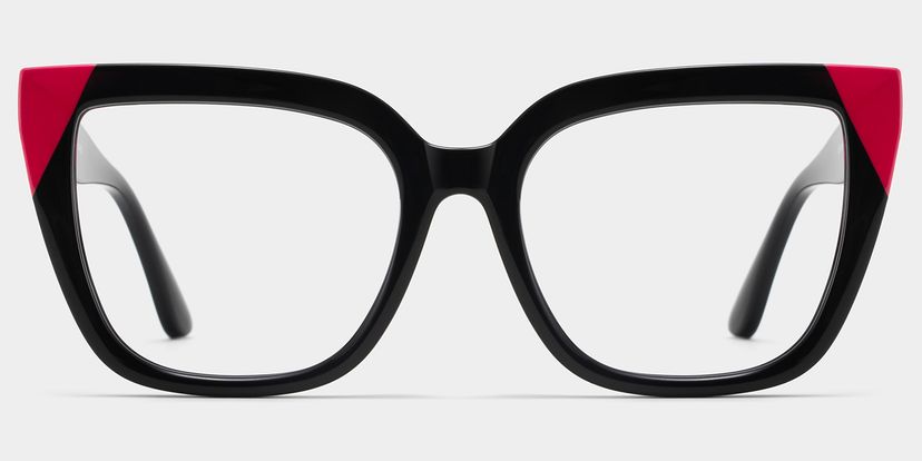 Mirta Square Black Pink Glasses
