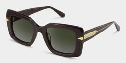 Neon Brown Square Glasses4