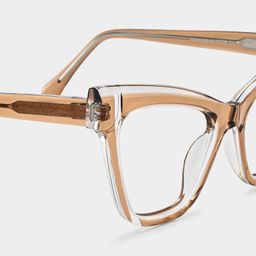 Saucie Cateye Brown Glasses5