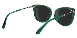 Dalton Cat Eye Dark Green Sunglasses4