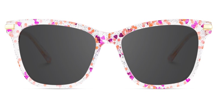 Eliot Rectangle Pink Glasses