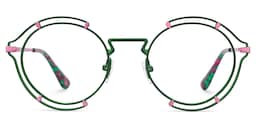 Frazer Round Green Glasses1