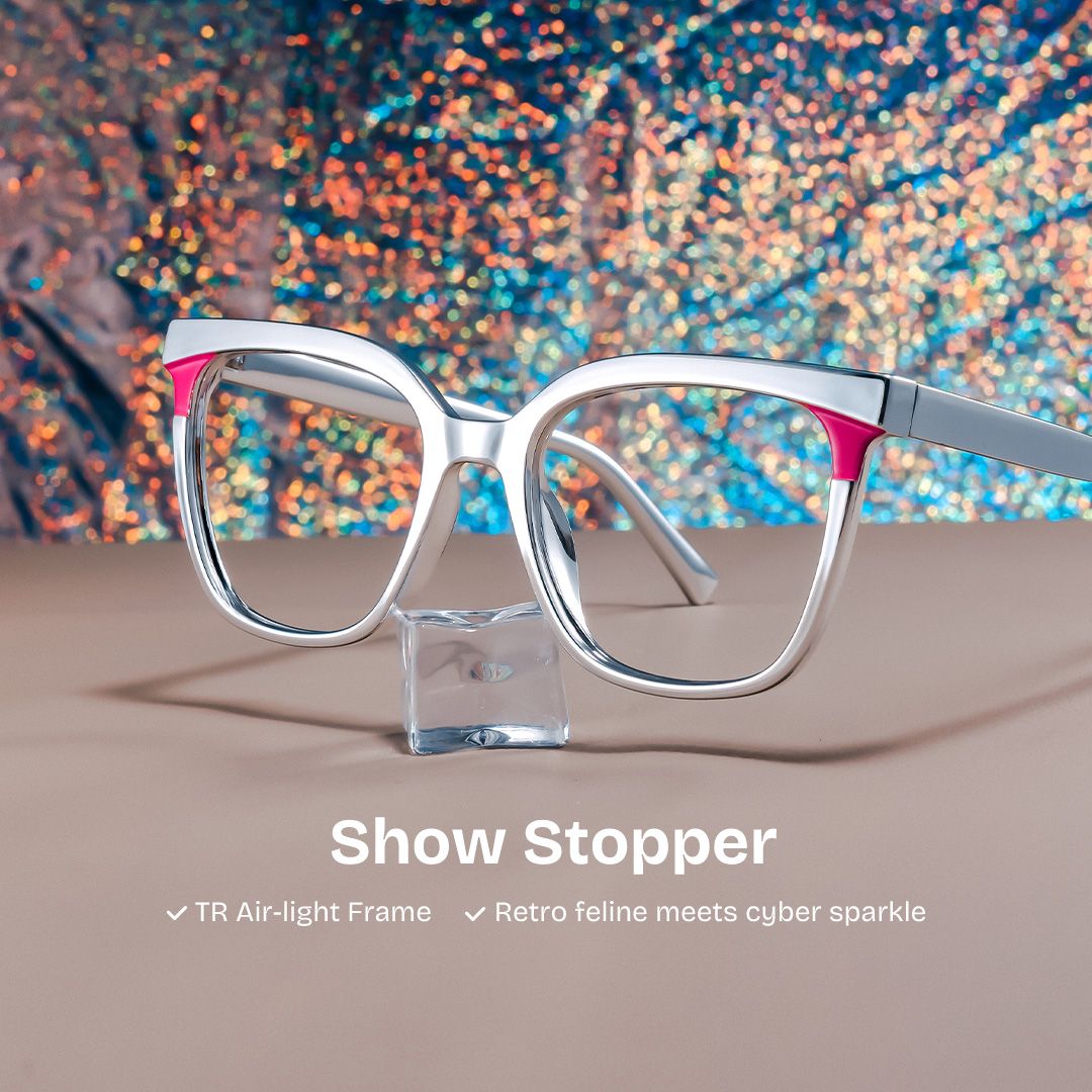 Dazzler silver square frame glasses Online | ZEELOOL0