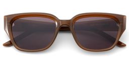 Serene Cat Eye Brown Clear Polarized Sunglasses2