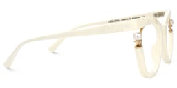 Pearl Cateye White Glasses3