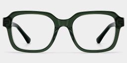Parker Green Square Glasses1