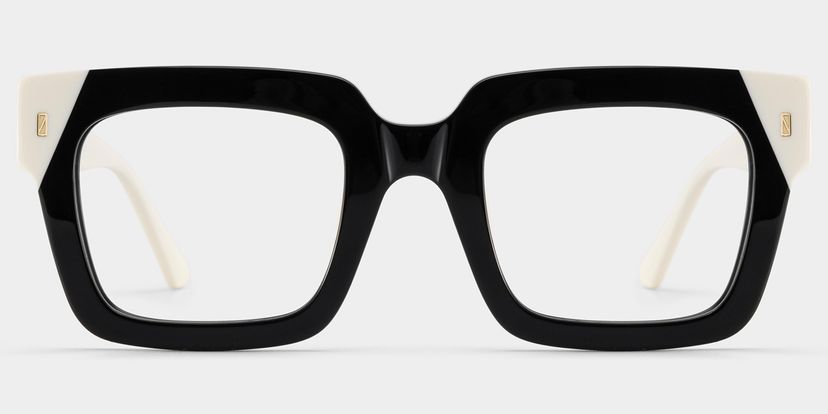 Sarah Square Black Glasses