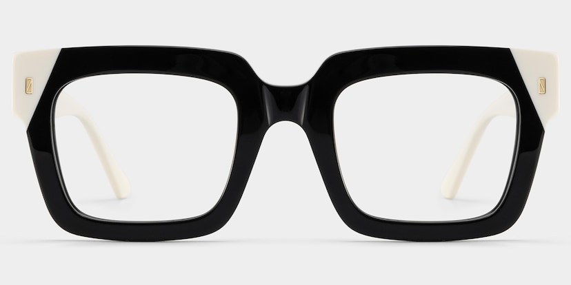 Sarah Square Black Glasses