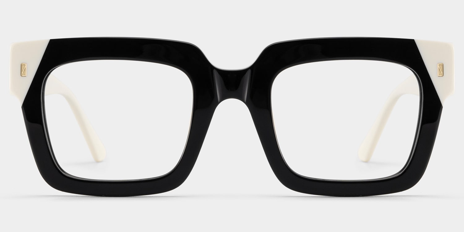 Sarah Square Black Glasses