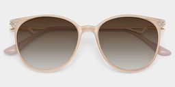 Chanty Round Pink Glasses1