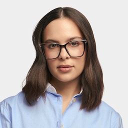 Krystle Square Black Glasses0