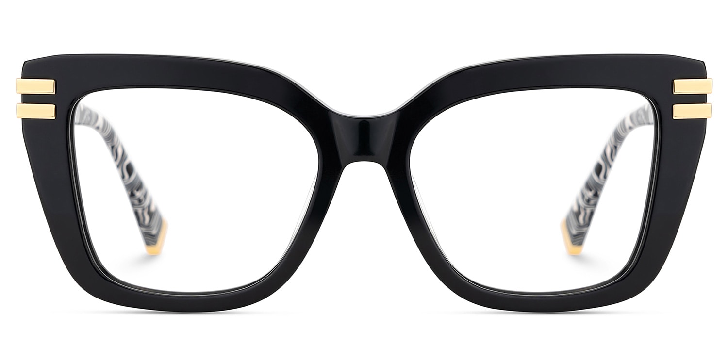 Black Glasses with Square Frames1