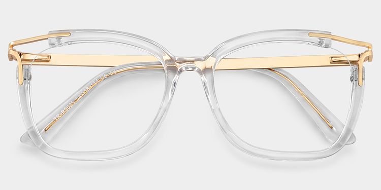Sidibe Square Clear Glasses