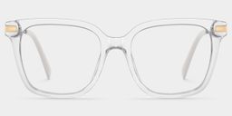 Jacqui Square Clear Glasses0