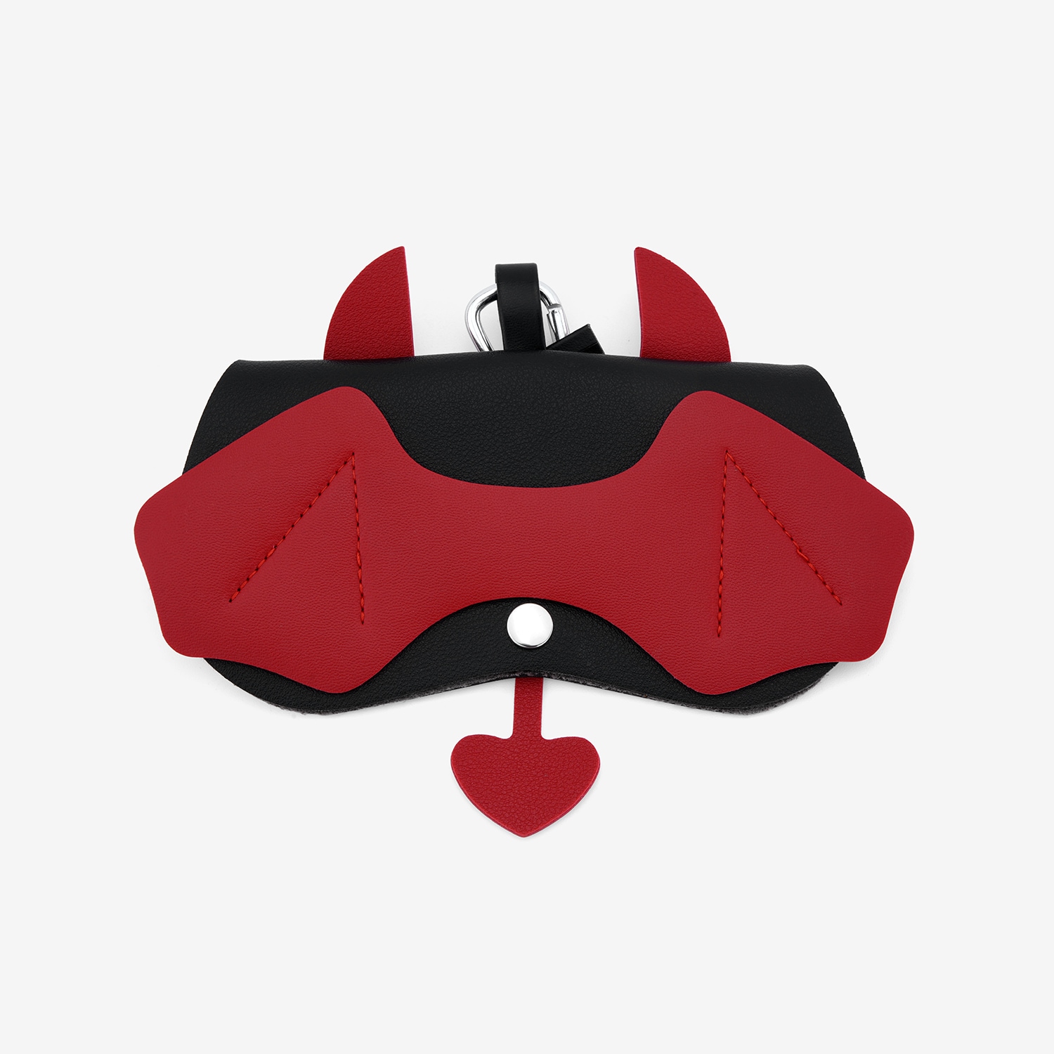 Black Red Little Devil Eyeglasses Bag With Hook3