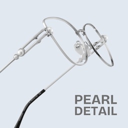 Gaga Cat eye Silver Glasses1