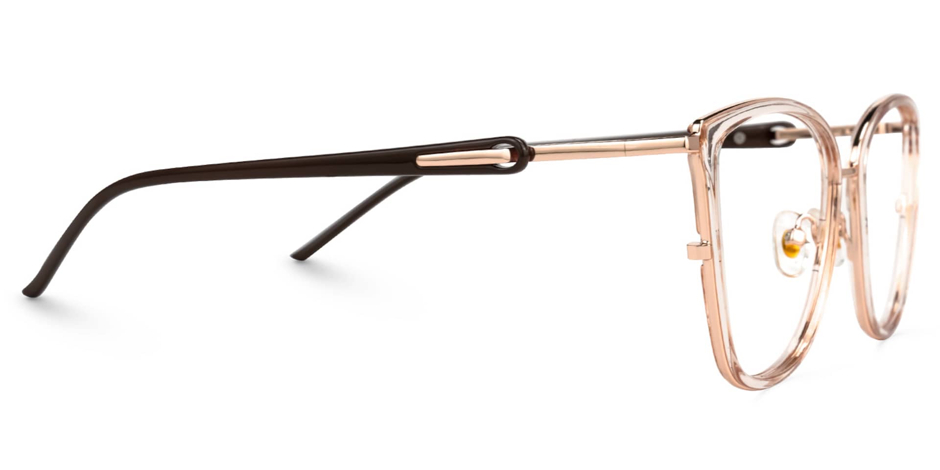 Cateye Marisa Champagne Glasses deals -Zeelool Glasses2