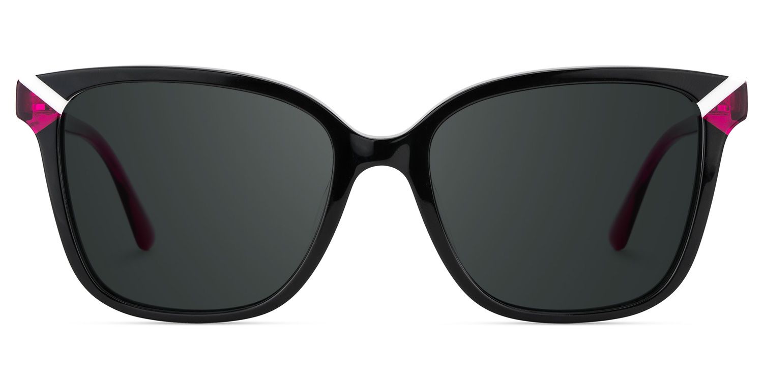 Thin Black Sunglasses Frame with a Square Shape1