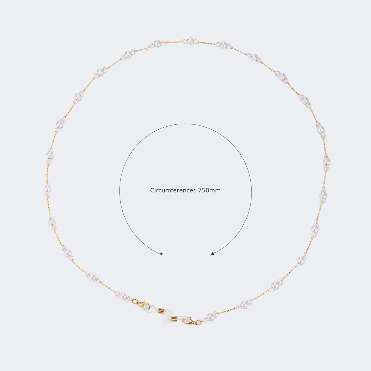 Stylish Elegant Pearl Gold Eyeglasses Chains2