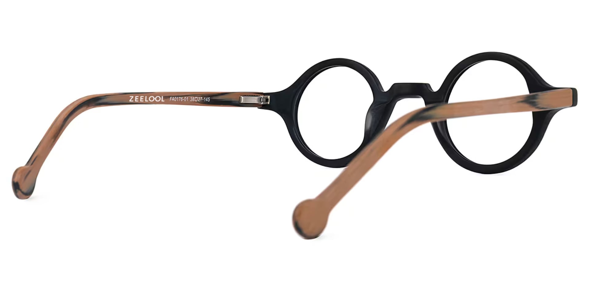 Arale Round Black Glasses and Unique Frame3