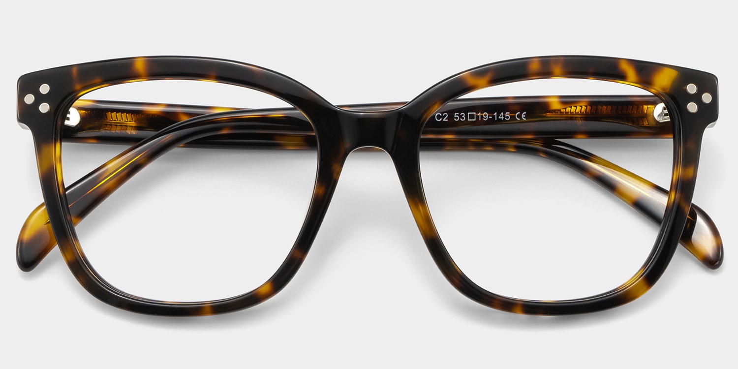 Scarlett Square Tortoise Glasses2