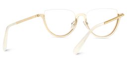 Sparkle Cateye Gold Glasses6