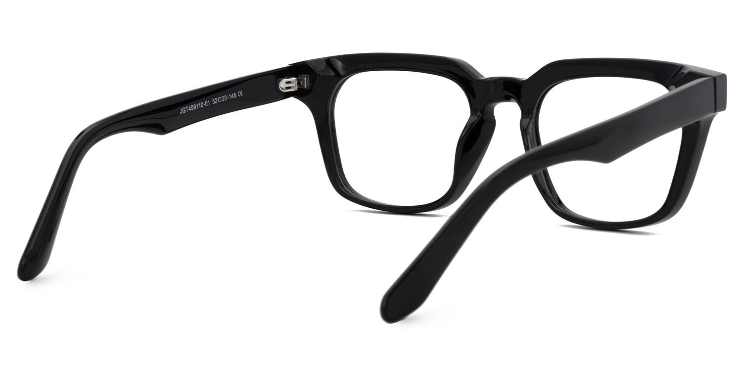 Black TR90 Square Eyeglasses- Blevins3