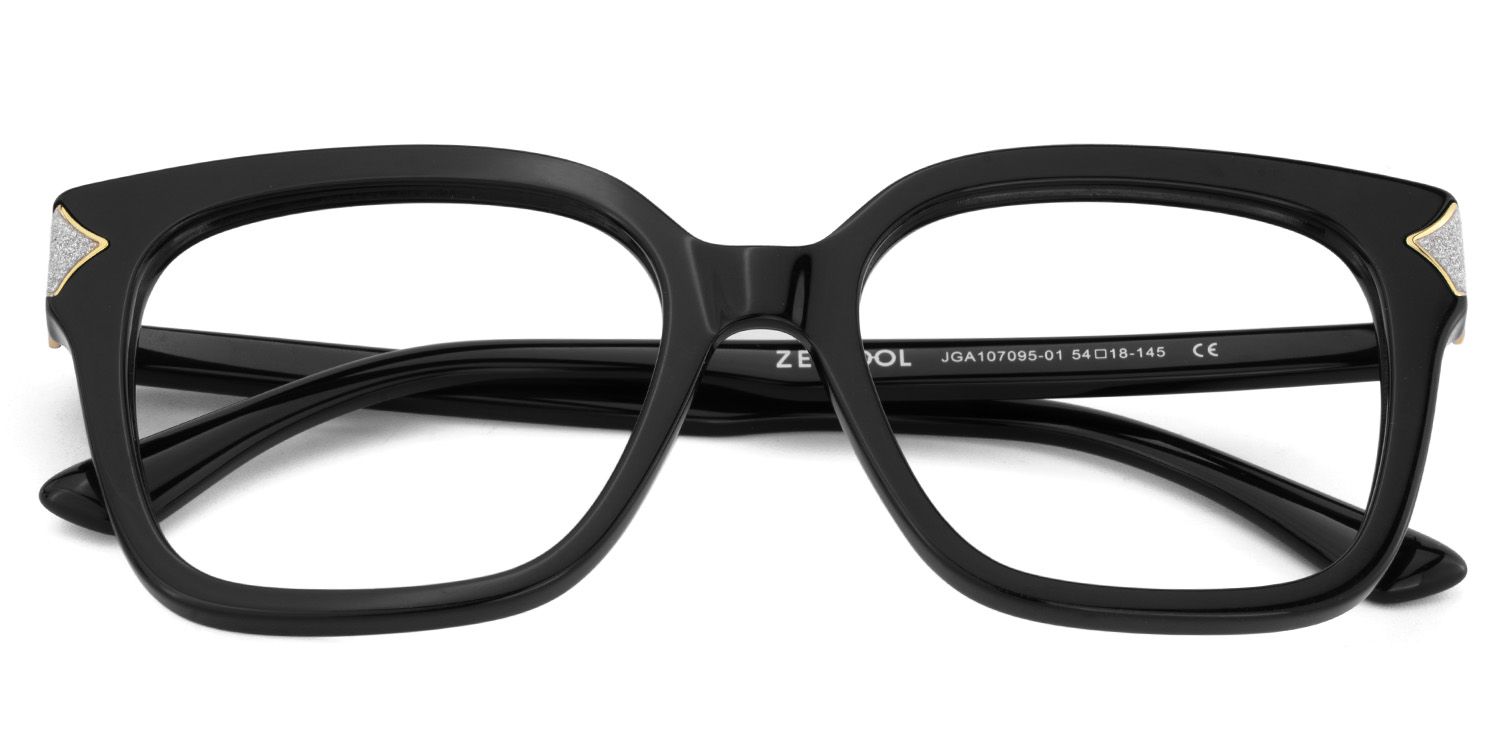 Black Square Frame Glasses - Shakeel on Sale | Zeelool2