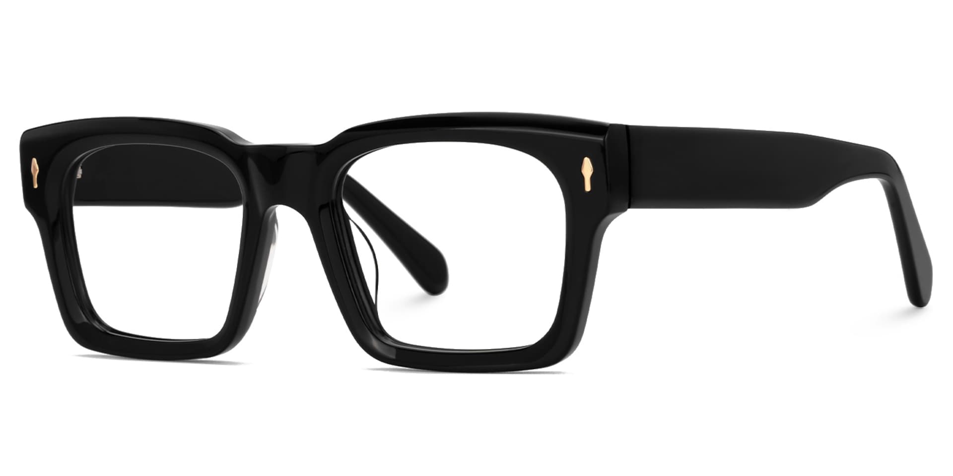 Rectangle Herman Black Frames Designer Glasses1