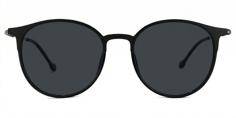 Gamble Round Black Sunglasses