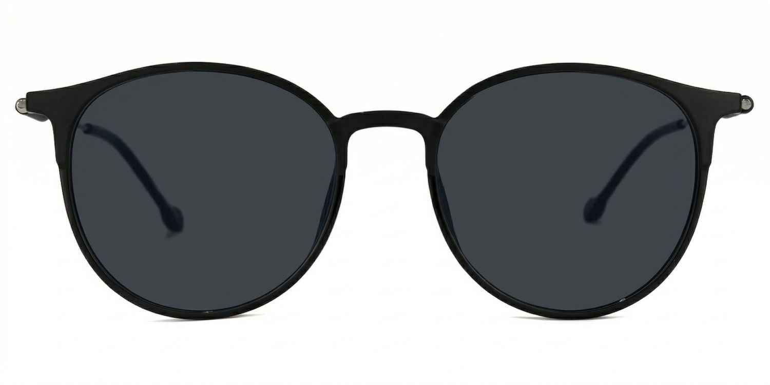 Gamble Round Style Black Frame Sunglasses | ZEELOOL0