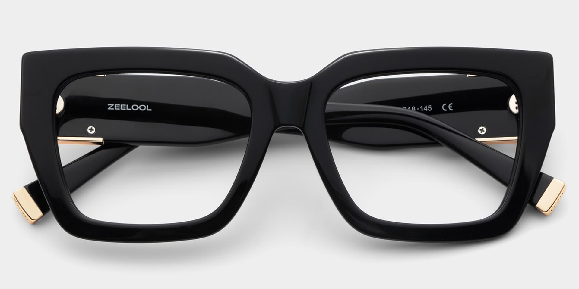 Maddox Black Frame Glasses with Square Frame Online | ZEELOOL3