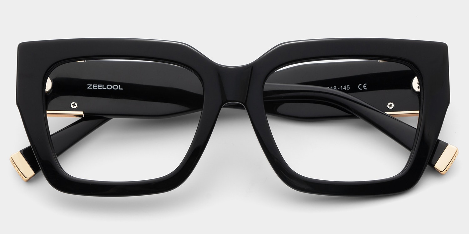 Maddox Square Black Glasses3