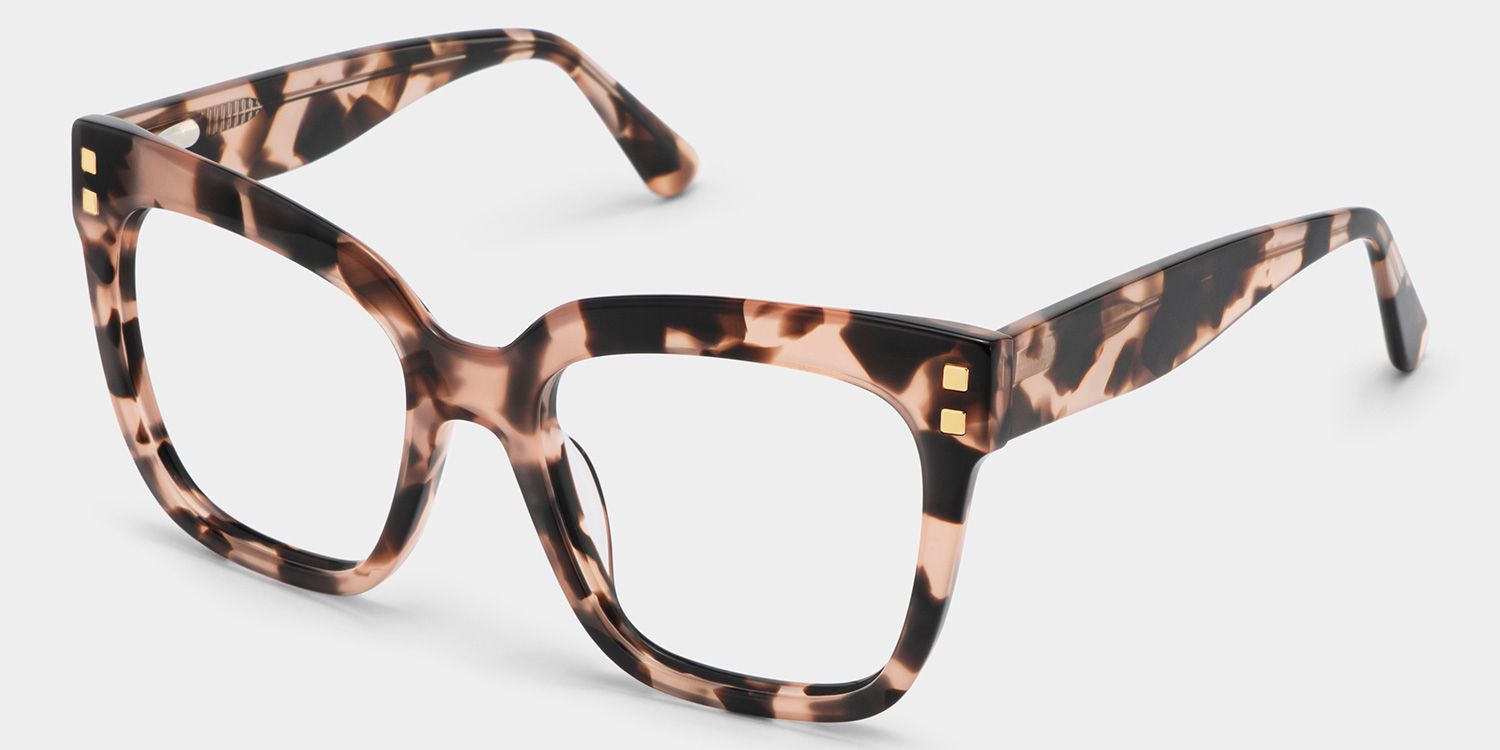 Minguela Square Cheetah Print Tortoise Glasses | ZEELOOL