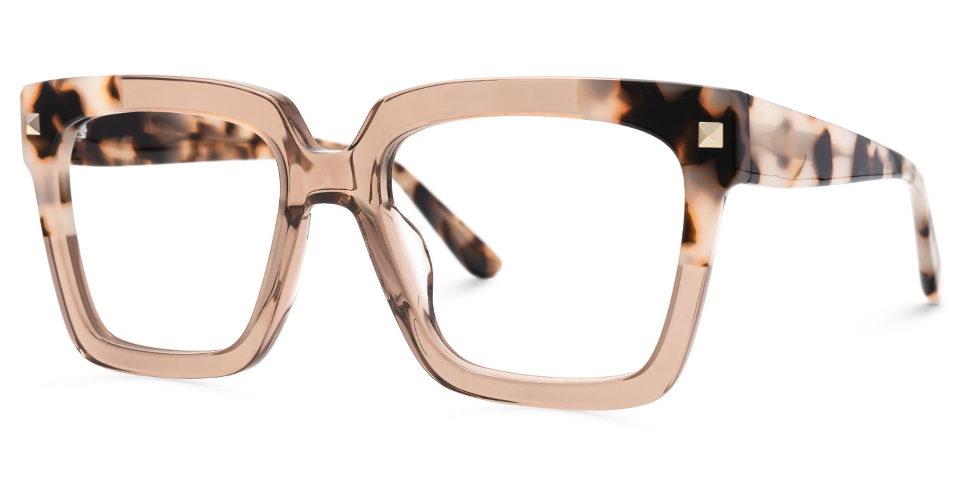 Glendalis Square Beige Frame Eyeglasses for Women | Zeelool1