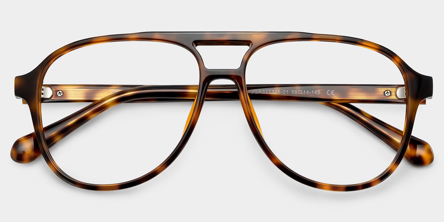 Luna Tortoise Aviator Glasses | Lightweight Athleisure