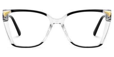 Shelia Butterfly Black Clear Glasses