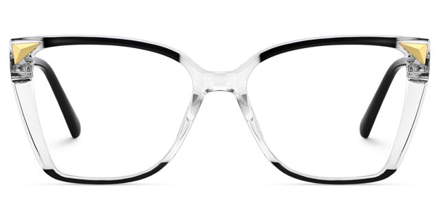Shelia Butterfly Black Clear Glasses