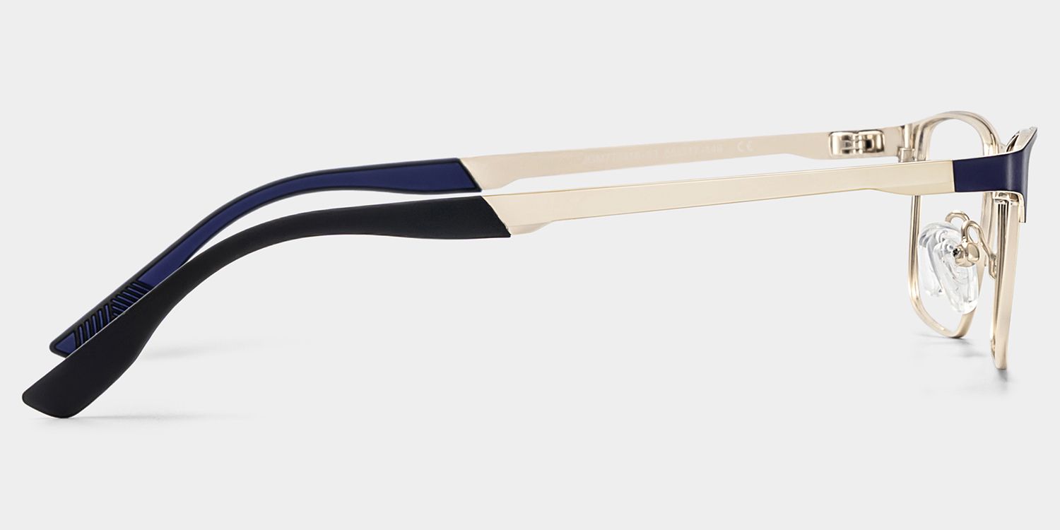 Kellen Browline Blue Eyeglass Frame Design for Men | ZEELOOL4