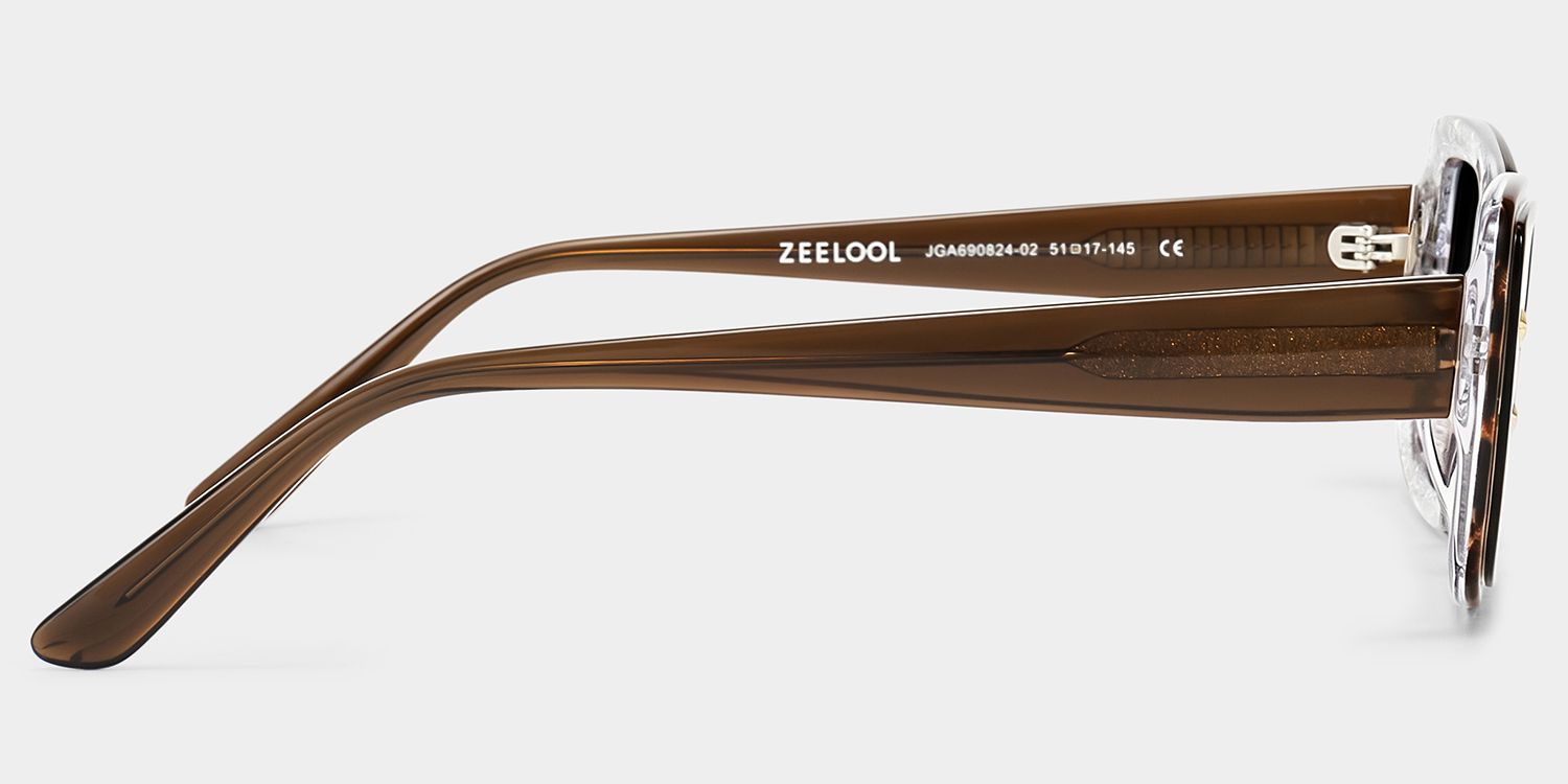 Gleam Rectangle Leopard Frame Sunglasses Online Sale | ZEELOOL3