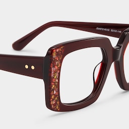 Sable Square Red Glasses5