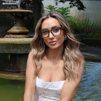Zinnia Rectangle Green Glasses6