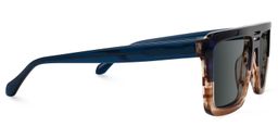 Yamilex Two-Tone Square Sunglasses2