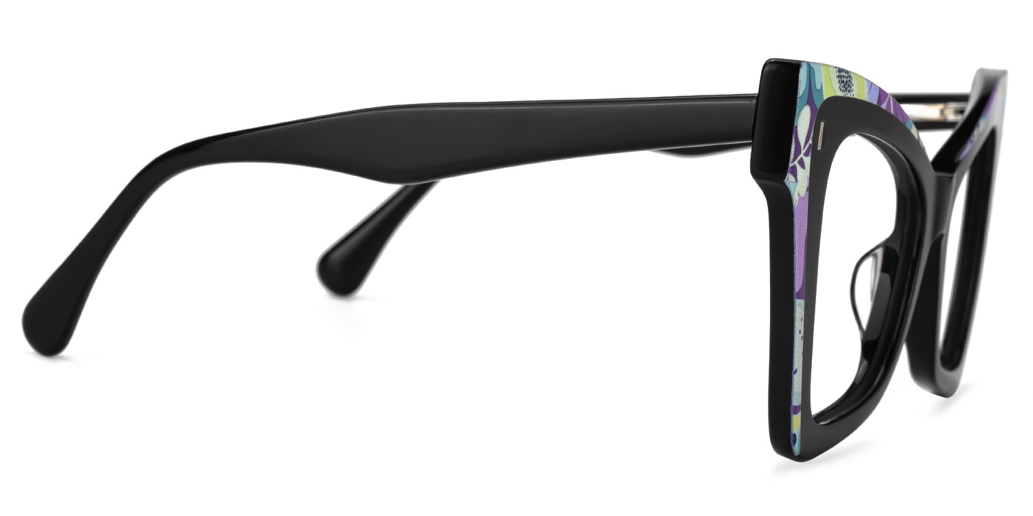 Shauna Cateye Black Glasses2