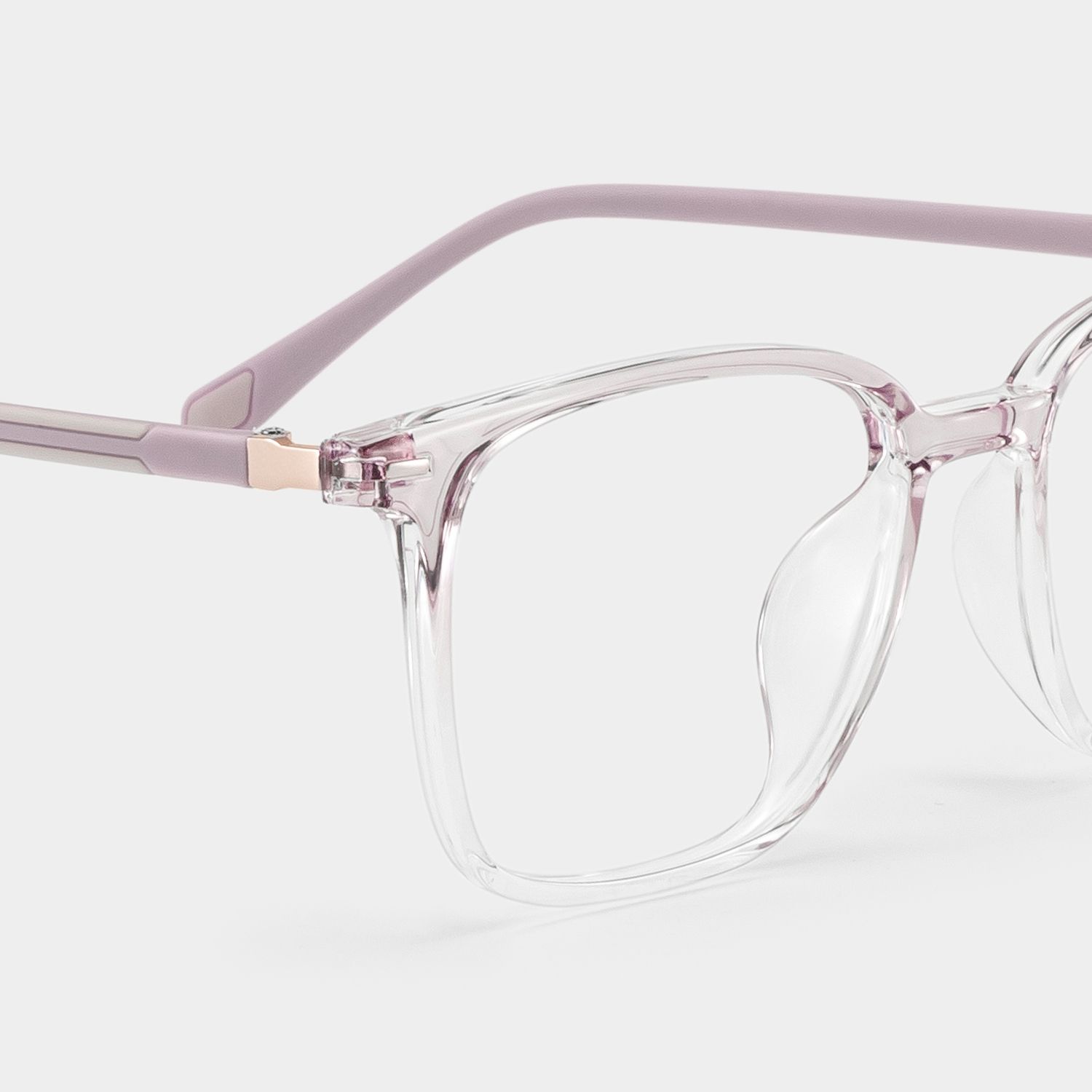 Charles Pink Square Frame Glasses for Women | ZEELOOL5