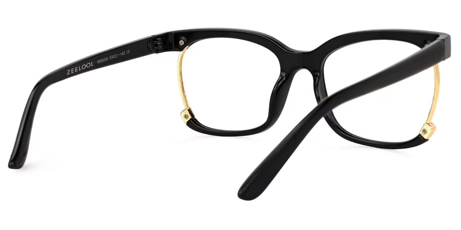 Obando Square Black Glasses5
